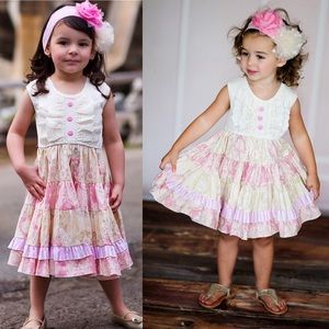 Giggle Moon Throne Room Party Dress Girls Sz 3